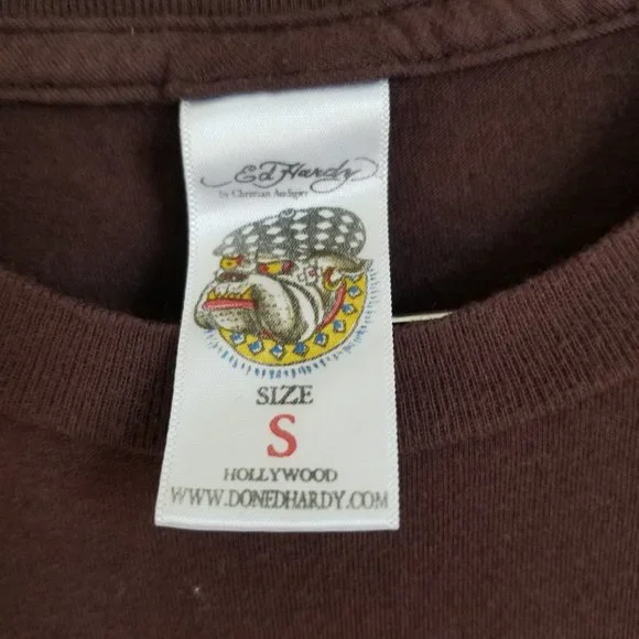Ed Hardy Christian Audigier. Rare Vintage collectible t-shirt . With cry… - Picture 5 of 11